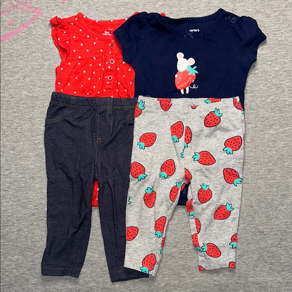 Carter’s Matching 4 Piece Baby Girl’s Set